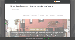 Desktop Screenshot of hotelruralorotava.es