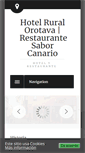 Mobile Screenshot of hotelruralorotava.es