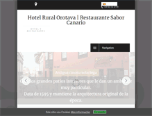 Tablet Screenshot of hotelruralorotava.es
